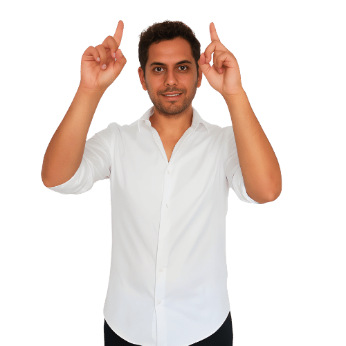 Fabrizio Scoglio pointing up